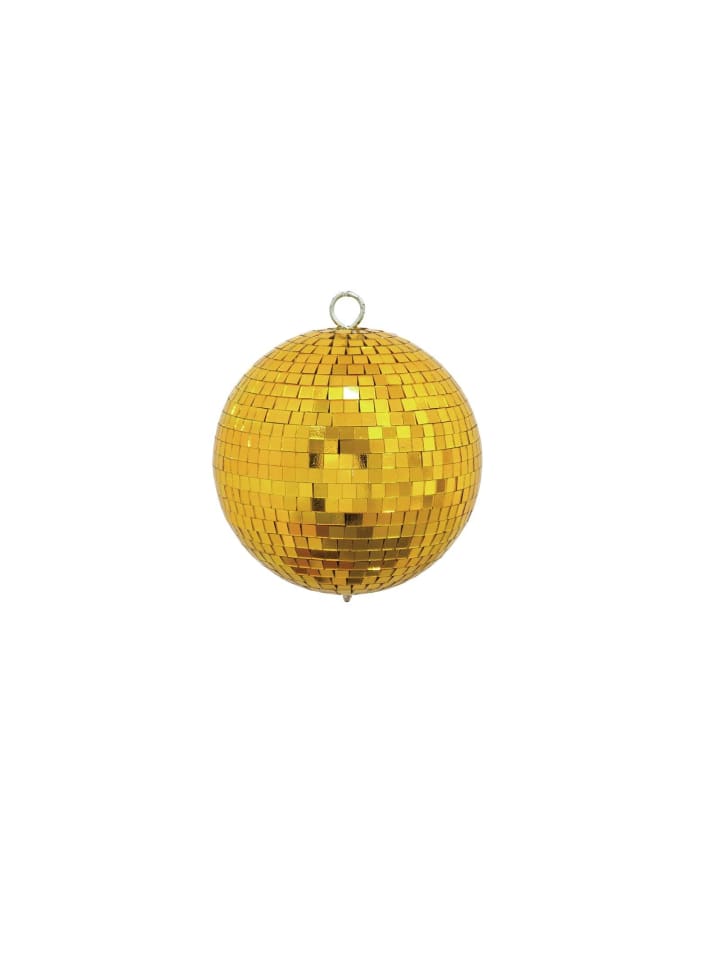 Spiegelkugel Mirrorball Discokugel D: 15cm in gold