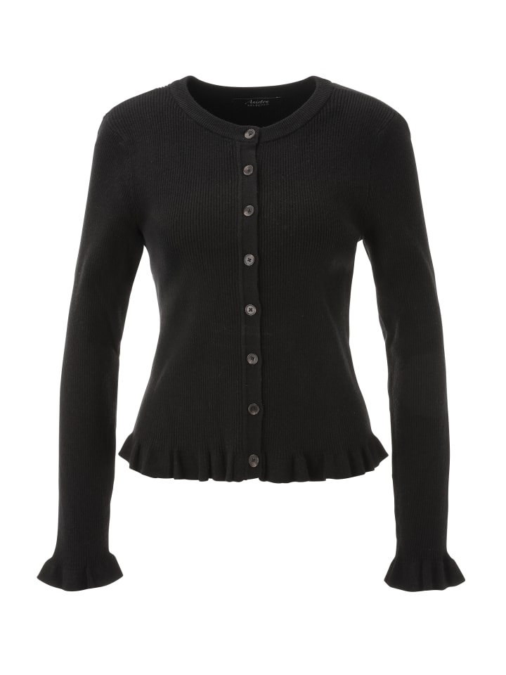 Strickjacke in schwarz