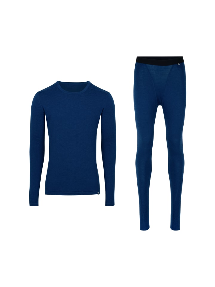 Baselayer-Set Core Merino in marineblau