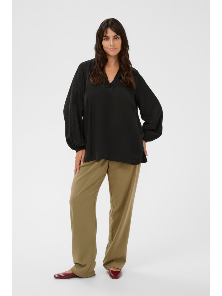 Bluse langarm KCmilia Regular fit in Black Deep