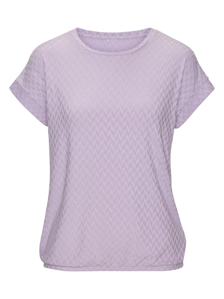 Kurzarmshirt in flieder