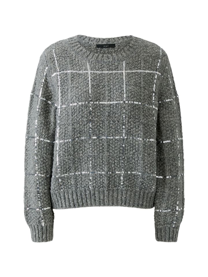 Pullover in steel grey