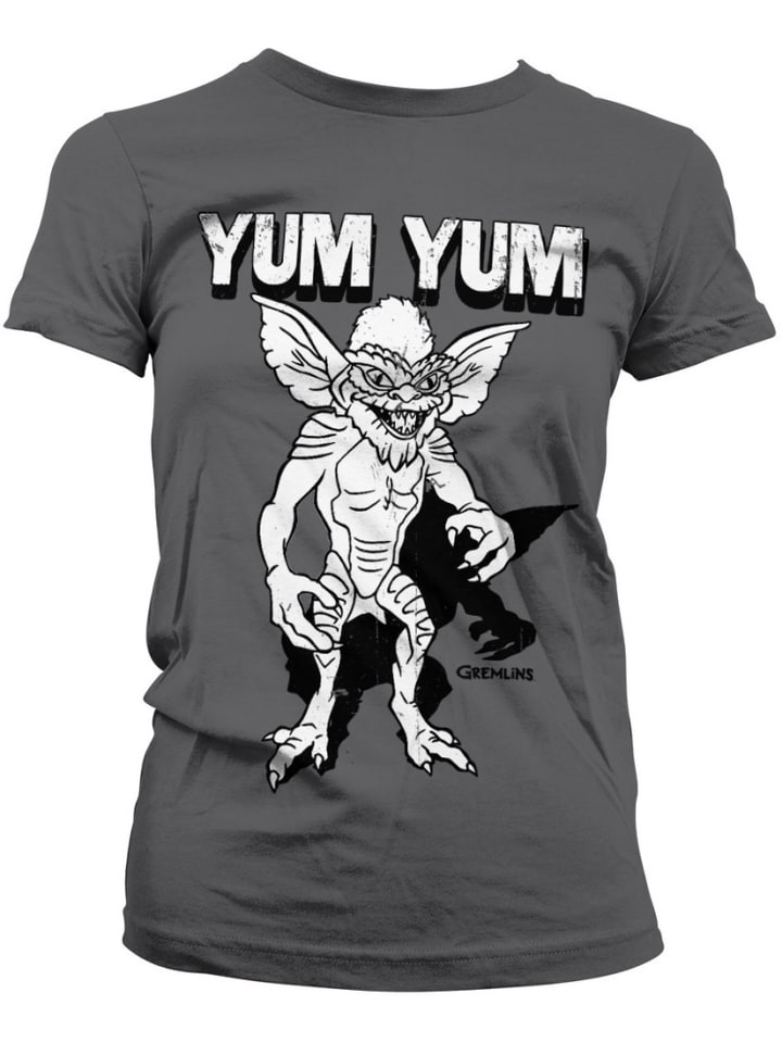 Shirt "Yum Yum Girly Tee" in Grau