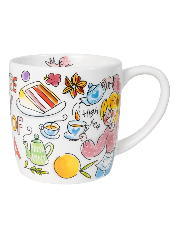Cappuccino-Becher Du bist meine Tasse Tee in Bunt - 500 ml