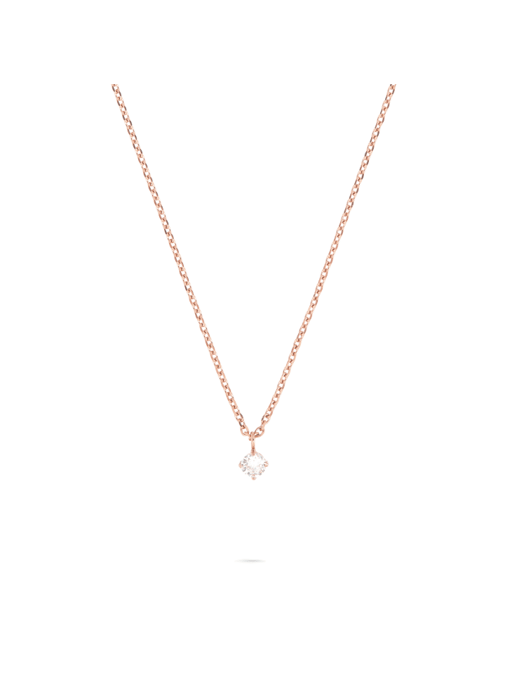 Halskette Cross in roségold