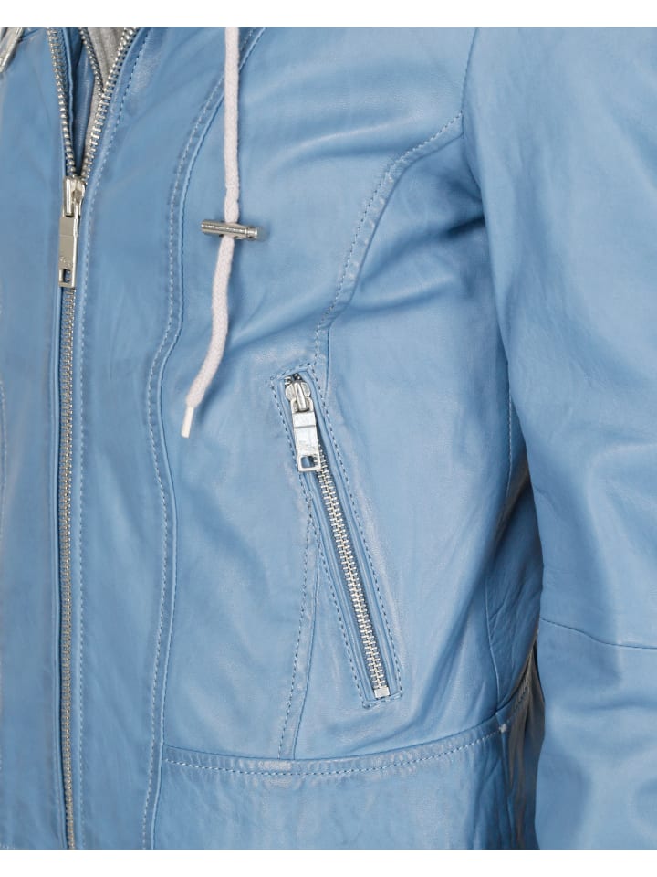 Lederjacke Mico in dark grey