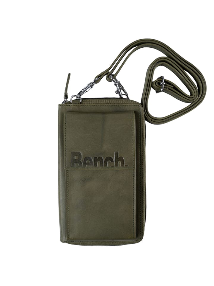 Handytasche Leder 11 cm oliv