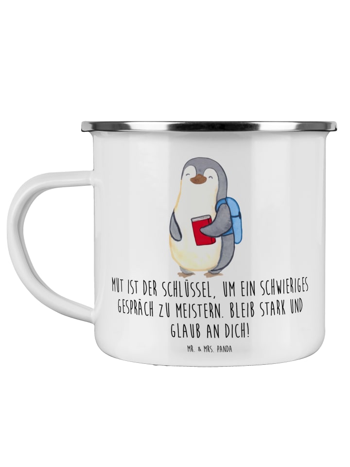 Kaffeebecher Ein schwieriges Gespräch führen mi... in Weiß