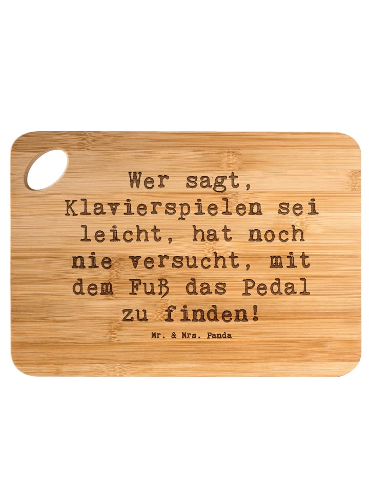 Holzbrett Spruch Klavier Herausforderung mit Sp... in Braun