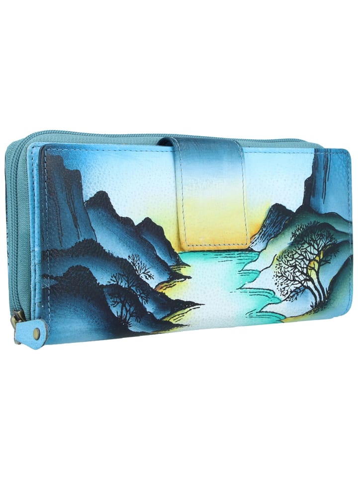 Greenland Nature Art+Craft Geldbörse RFID Leder 20 cm in handbemalt günstig  kaufen | limango