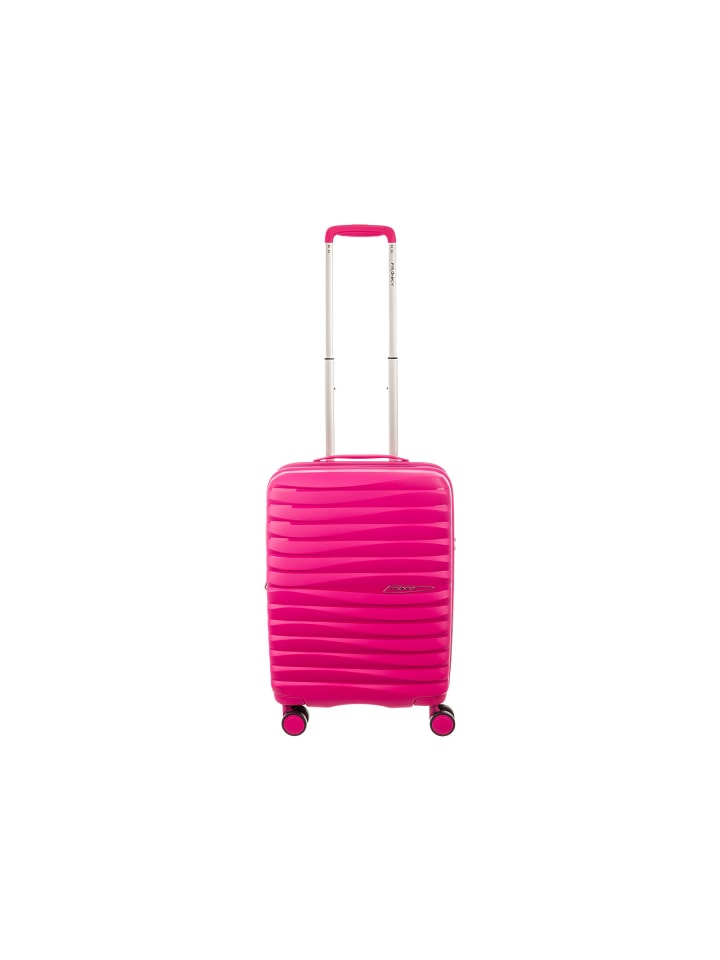PP18 Trolley Hartschalenkoffer Spinner Gr. S inkl. Dehnfalte fuchsia