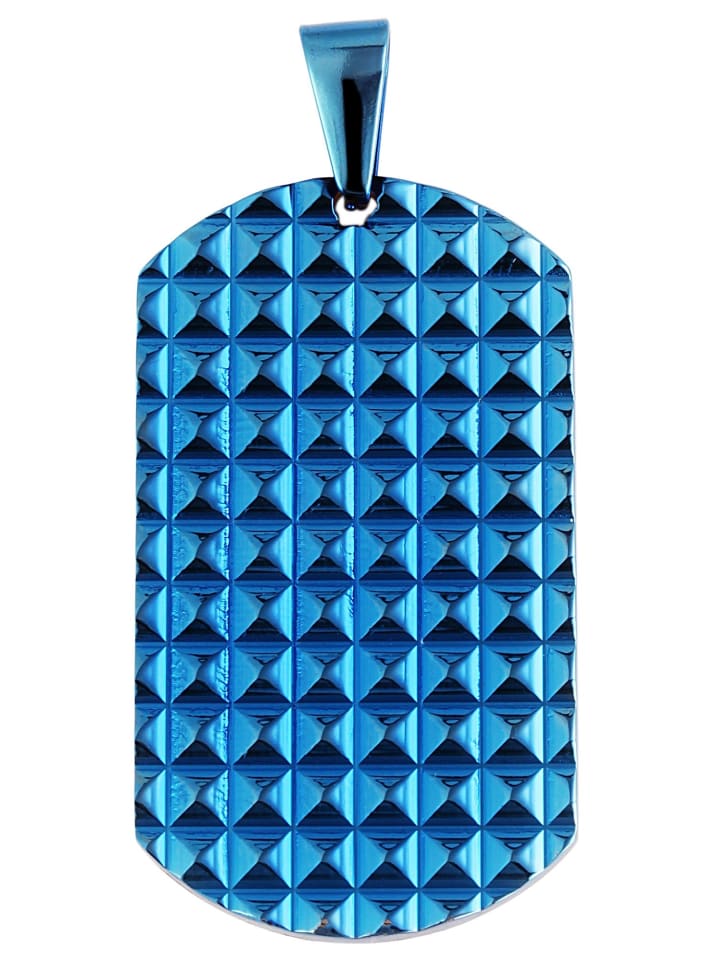 Unisex Anhänger aus Edelstahl in blau