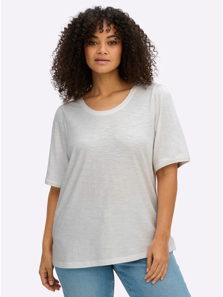 Halbarmshirt in ecru