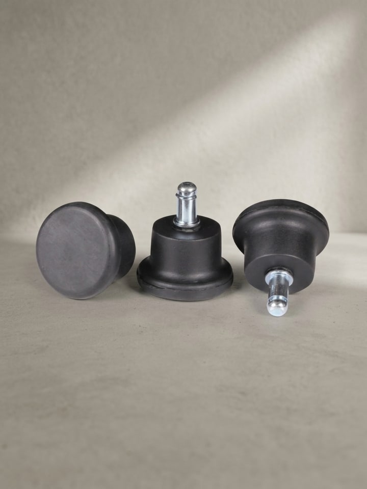 Bodengleiter | 5er-Set, Schwarz, 11mm, Kunststoff