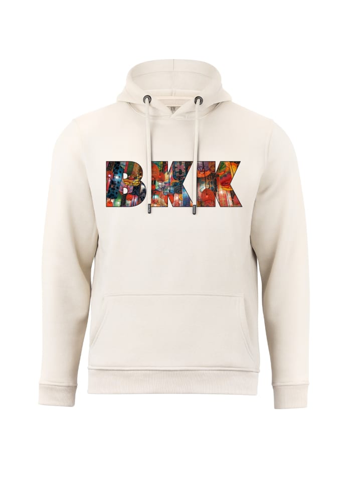 Hoodie Skyline Bangkok - Weltenbummler Kollektion in Sand