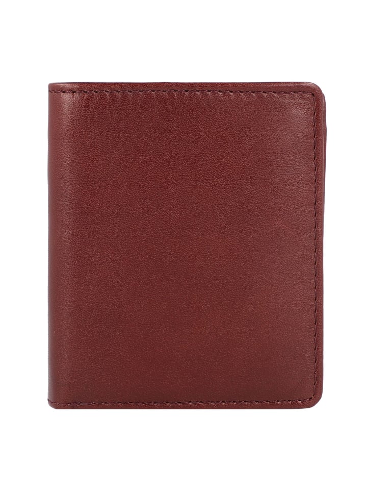 Cambridge Geldbörse Leder 9 cm rotbraun