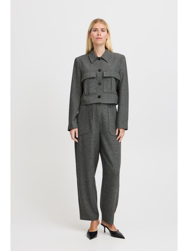 Blazer BYETONA Baggy fit in Mid Grey Melange