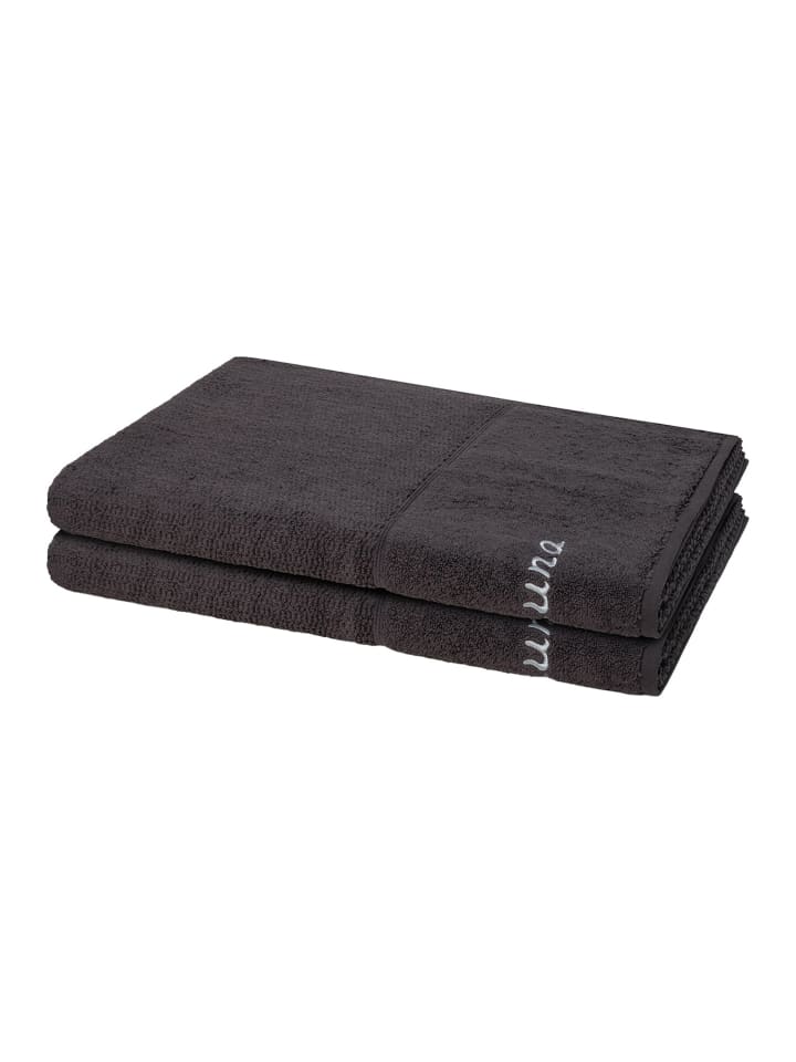 2 X Saunatuch im Set Pearl in Graphite