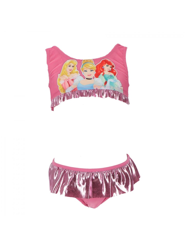 Princess Disney Badeanzug Fröhlicher Bikini für kleine Prinzessinnen in Pink