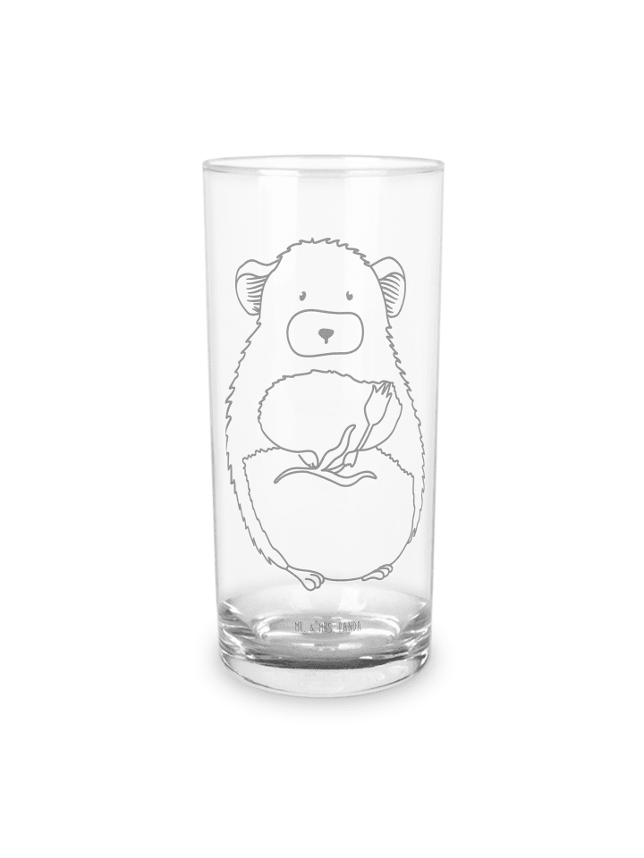 Blümchentailglas Chinchilla Blume ohne Spruch in Transparent