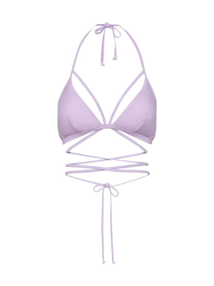 Triangel-Bikini-Top in lila