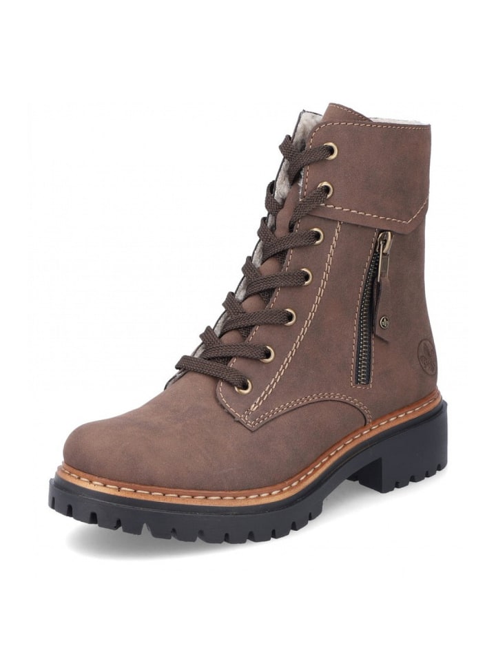 Schnürstiefel in Braun