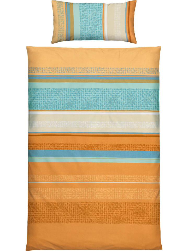 Mako-Single-Jersey Bettwäsche in apricot