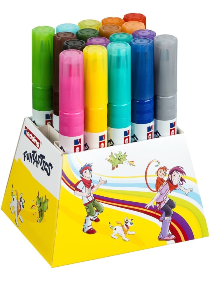Fasermaler edding 14 Funtastic ca. 3 mm Packung mit 18 Farben