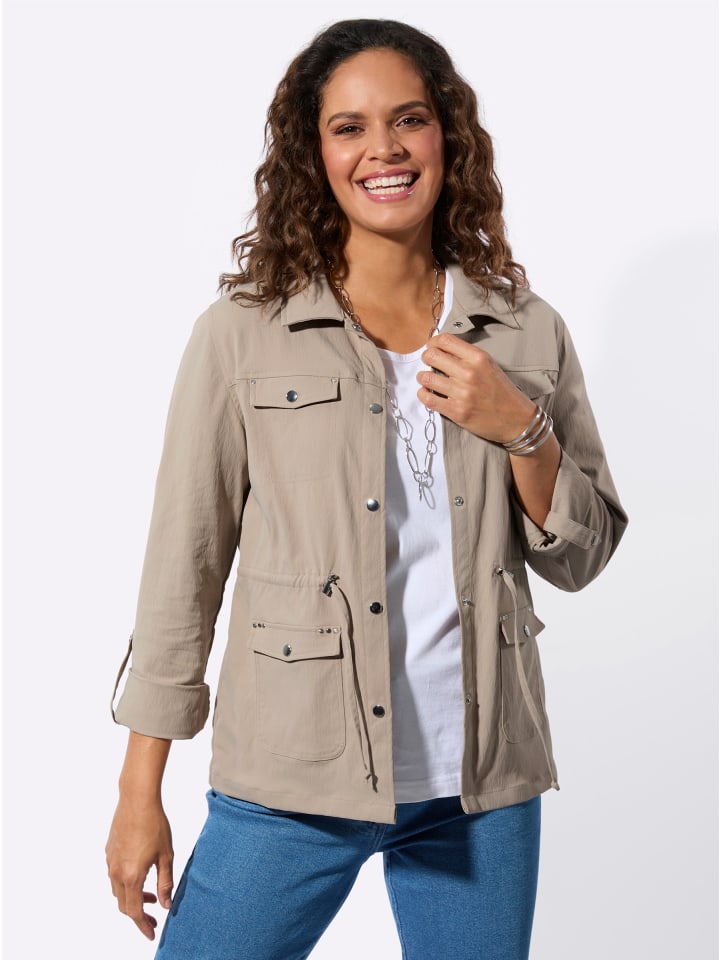 Blusenblazer in sesam