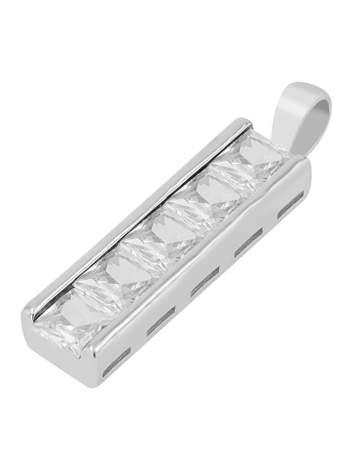 Damen Anhänger aus 925 Silber mit Zirkonia in silber