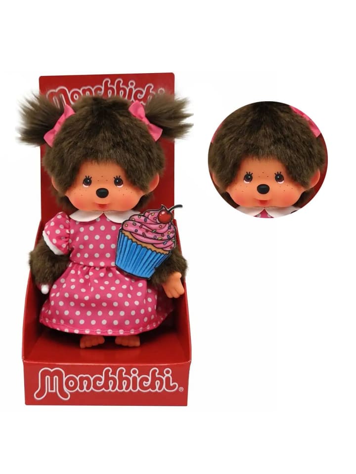 Cup Cake Mädchen | 20 cm | Monchhichi Puppe | Fashion
