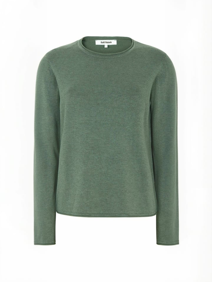 Pullover SRMarla in 371 Balsam Green Melange