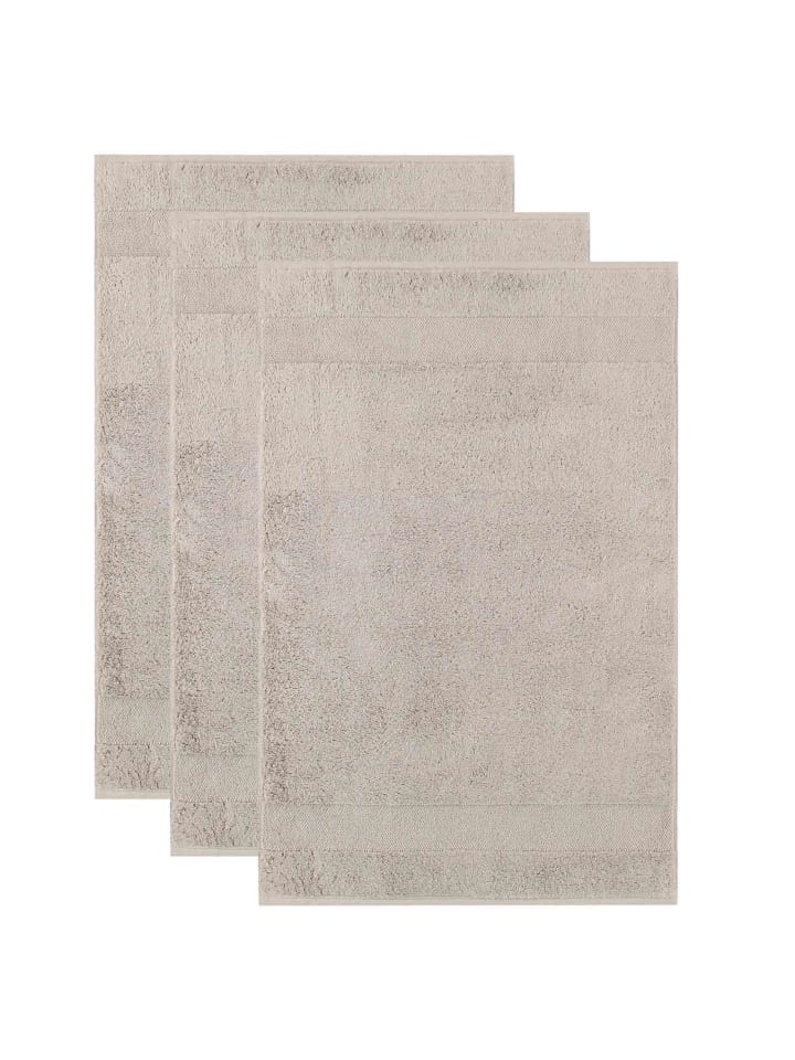 Gästetuch 3er Pack in Taupe