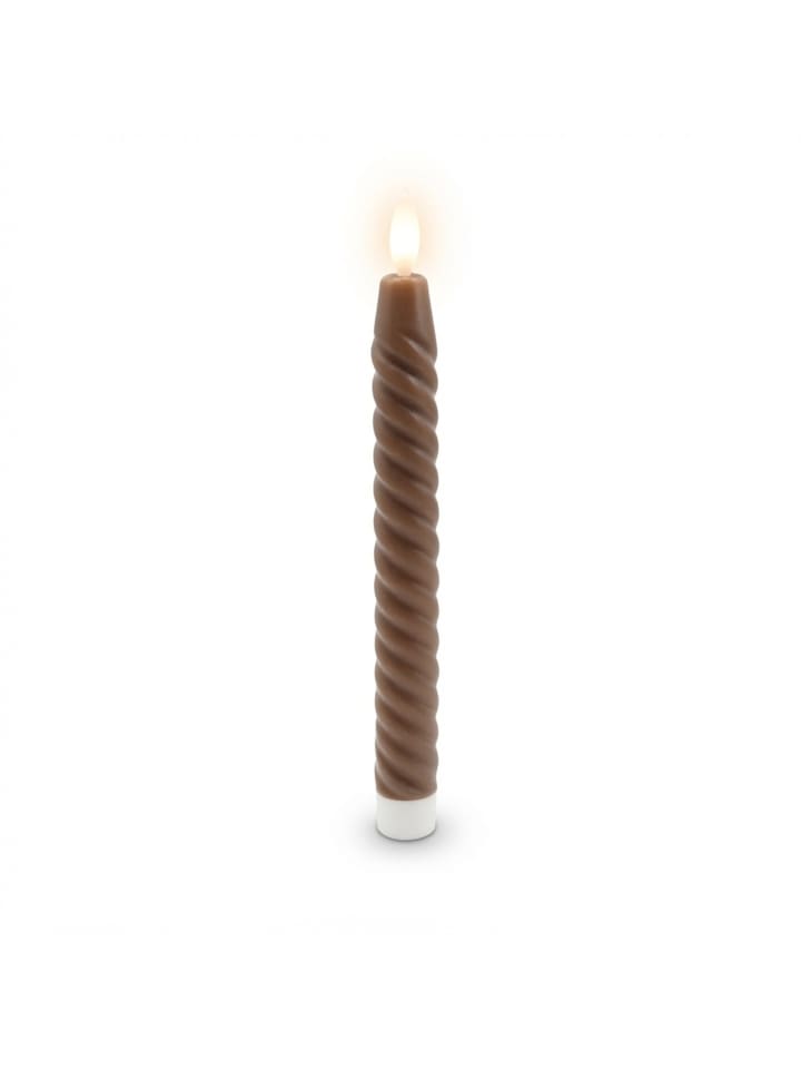 6 x LED Stabkerzen in Coffee
