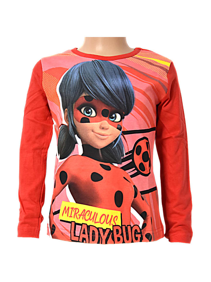 Langarmshirt Miraculous Ladybug in Rot