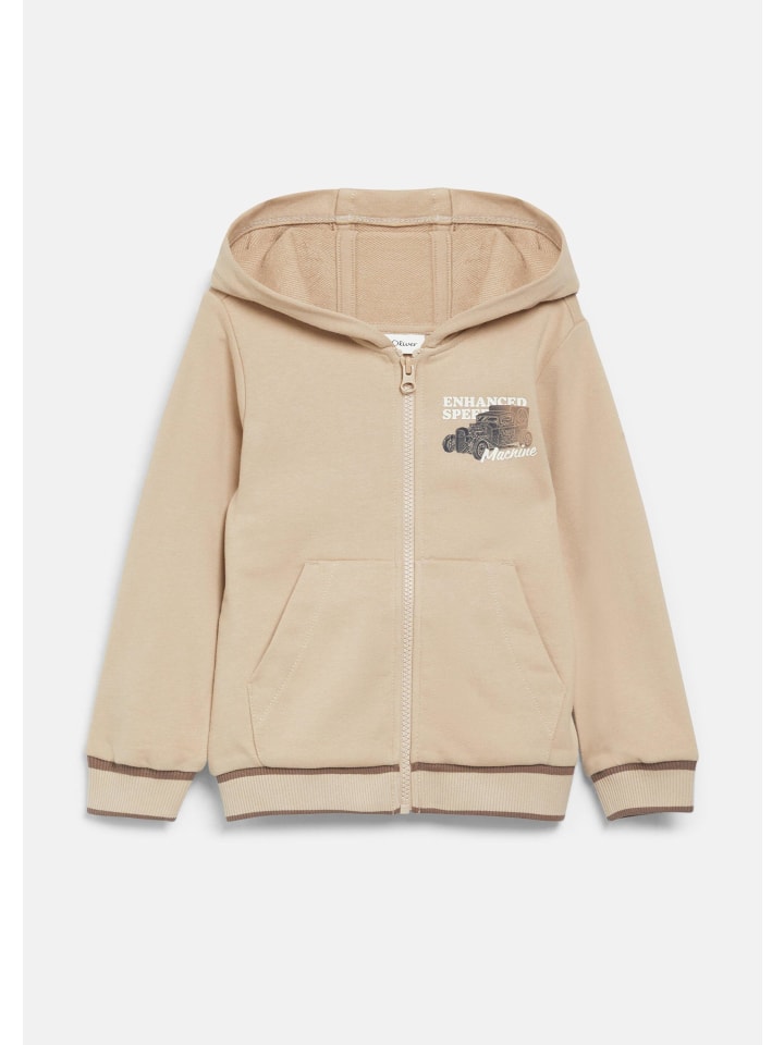 Sweatshirt Jacke in 8048_sandfarben