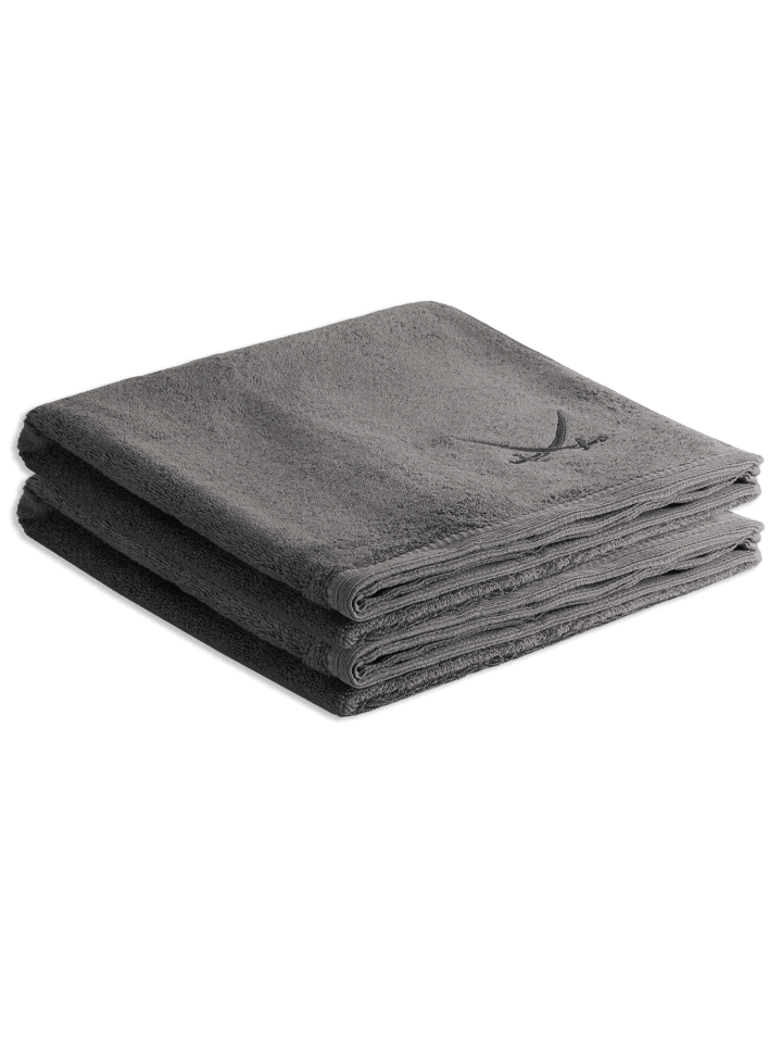2er Duschtuch-Set „Frottier-Kollektion Classic“, 70x140 cm in Anthrazit