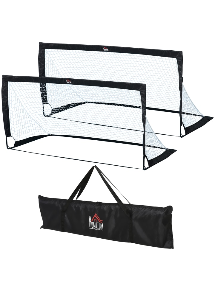 Fußballtor,183L x 90B x 90T cm,Schwarz