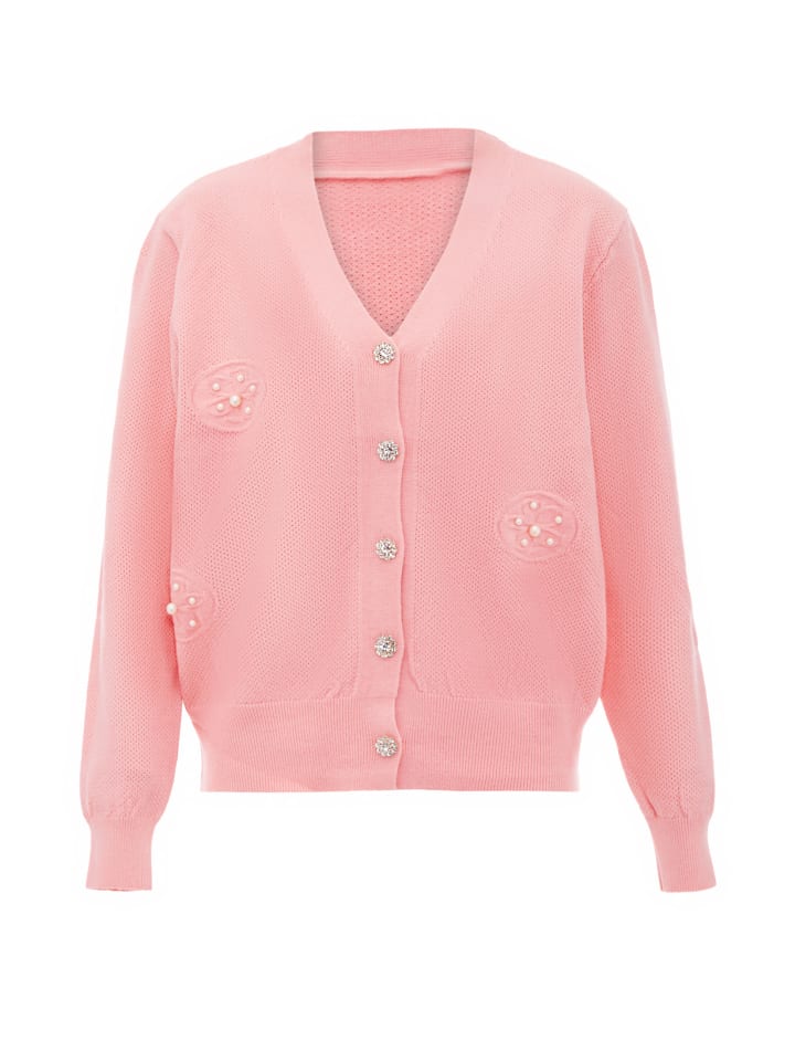 Women Cardigan in Rosa
