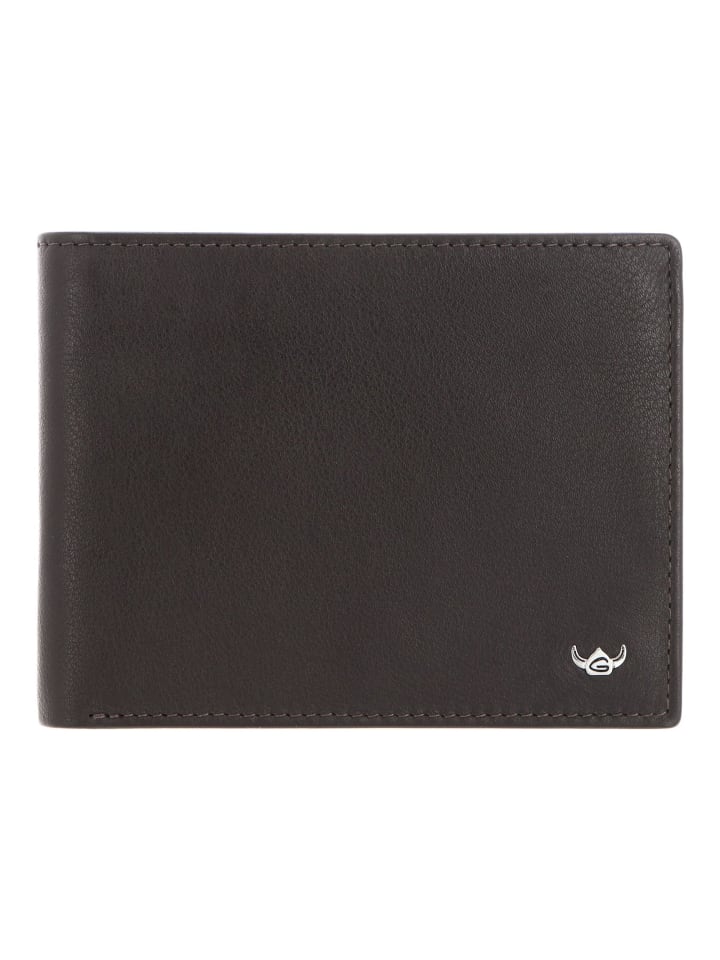 Dublin Geldbörse RFID Schutz Leder 12.5 cm braun