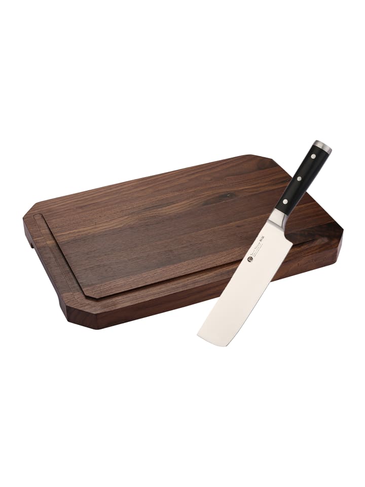 IZUMI ICHIAGO Schneidebrett - Walnußholz, 45*30*3,5 + IZUMI ICHIAGO Nakiri