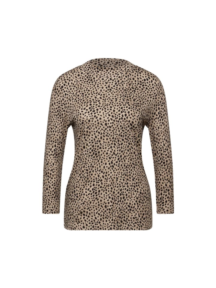 Langarmshirt in sanded beige