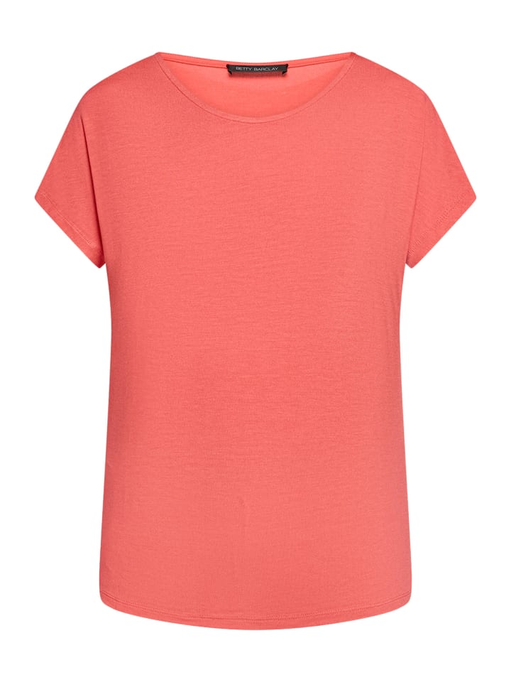 Casual-Shirt mit V-Ausschnitt in coral