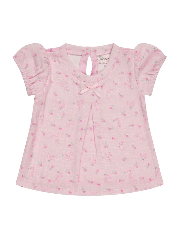 Kurzarmshirt Hase in rose