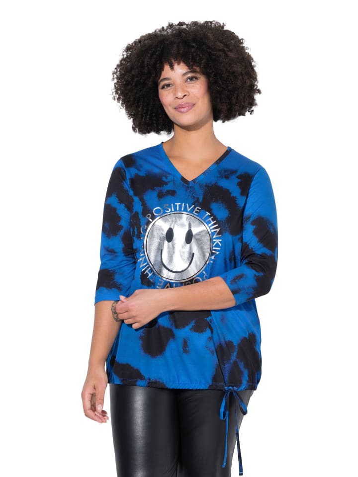 Shirt in titan blau