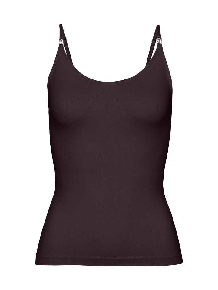 Unterziehshirt Loungewear in Dark Brown