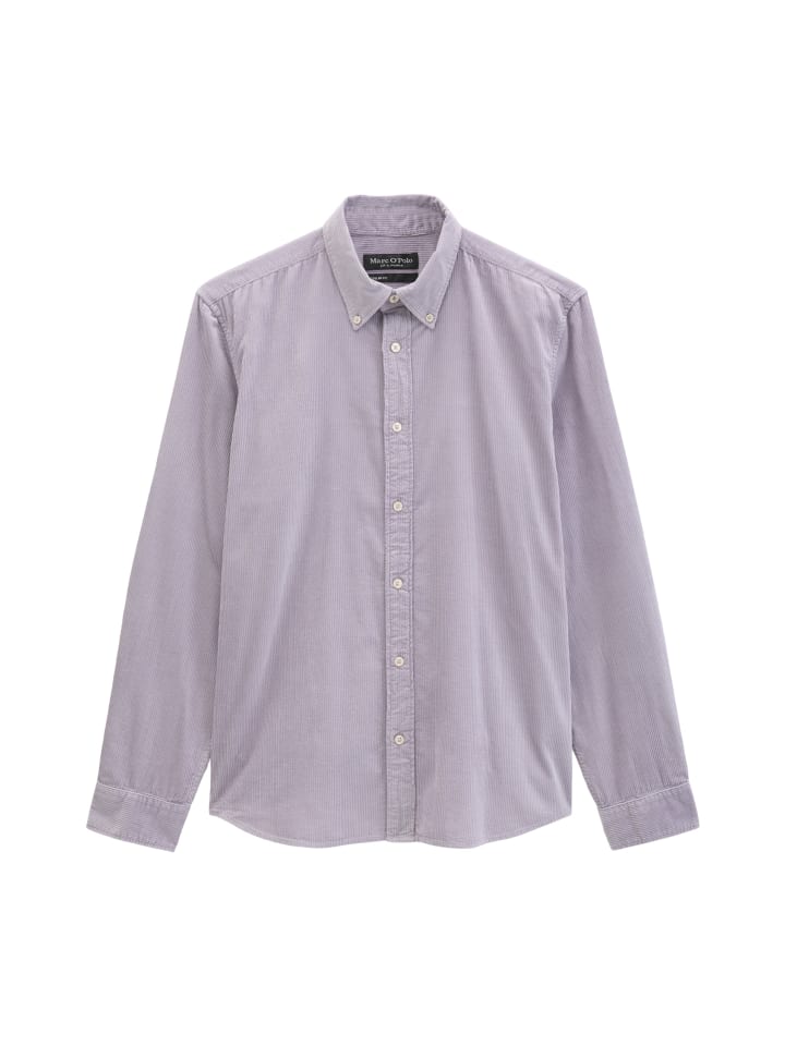 Cord-Hemd regular in Lilac Dawn