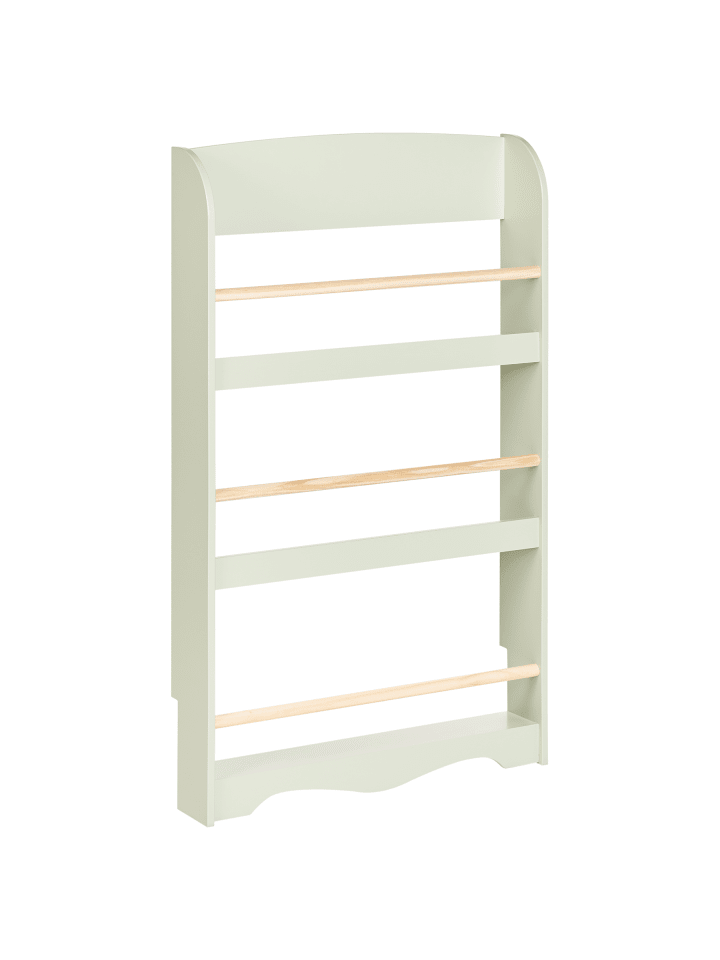 Bücherregal LILOET in Grün/Braun - (W) 60 x (H) 100 x (L) 12 cm