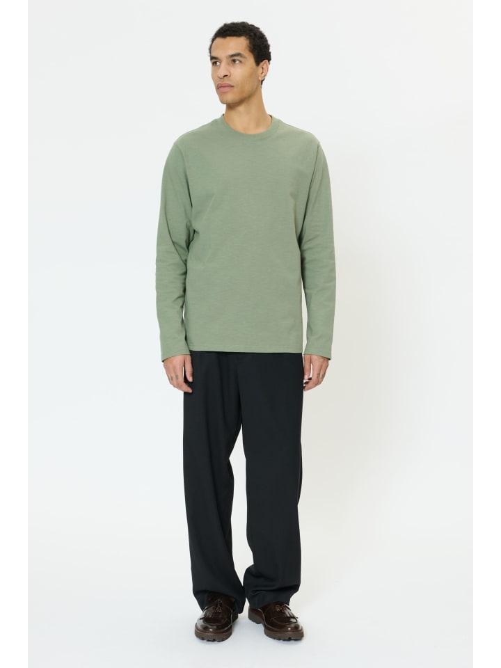 Langarm-Shirt MAkai Gerade Passform in Sea Spray