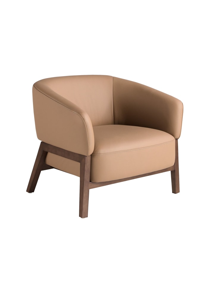 Sessel 5189 in Braun / Walnuss – (B)84 x (H)76 x (T)72 cm